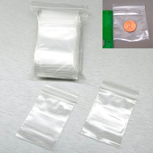 2" x 1.5" Small Ziplock Bags 200 Reclosable Jewelry Resealable Plastic 2 mil